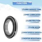 Deep Groove Ball Bearing 6016NR2RS for Scooter Skateboard Wheel (80x125x22mm)