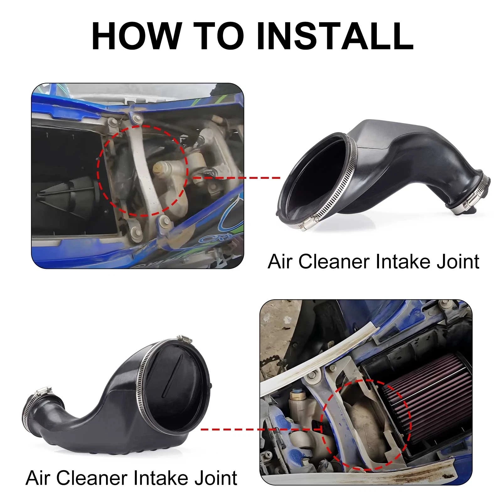 Air Cleaner Intake Joint for Yamaha YFZ450 (2004) 5TG-14453-01-00