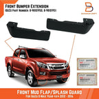 Front Bumper Extension Mud Flap Splash Guard for Isuzu D-Max 2012-2016