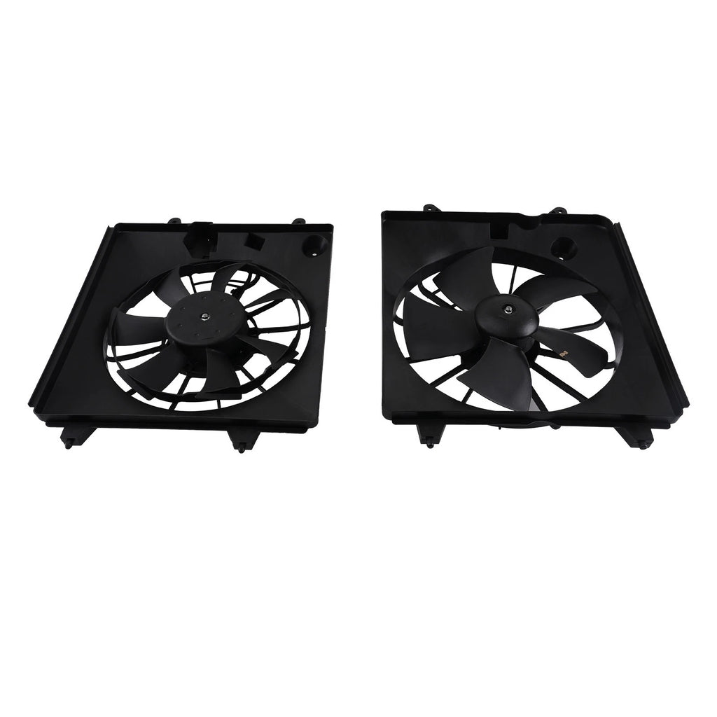 2x Radiator A/C Condenser Cooling Fan for Honda CR-V (2007–2009)
