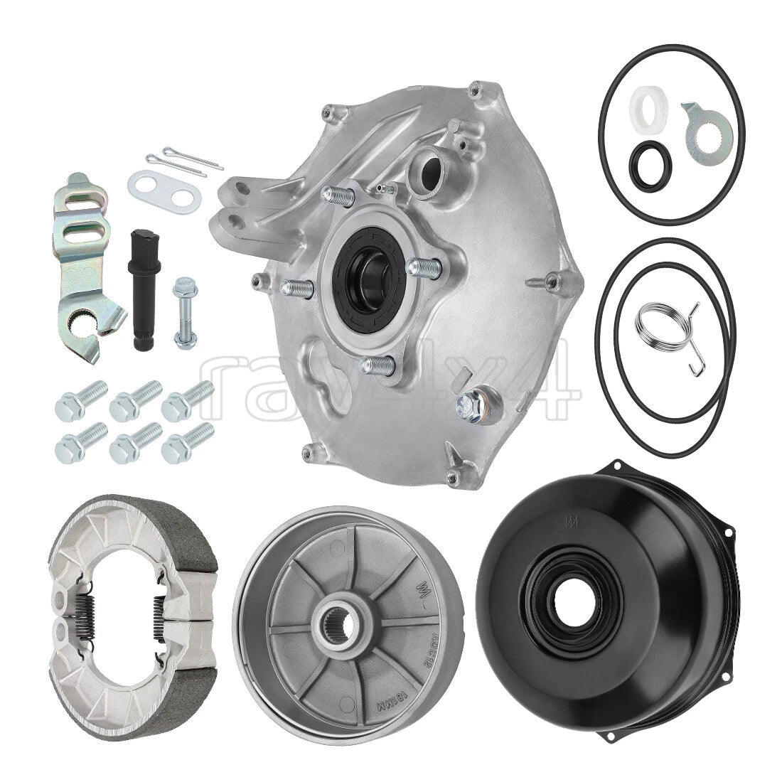 Rear Brake Drum Hub Plate Cover Seal Kit for Honda Foreman Rubicon 500 (2001–2014)