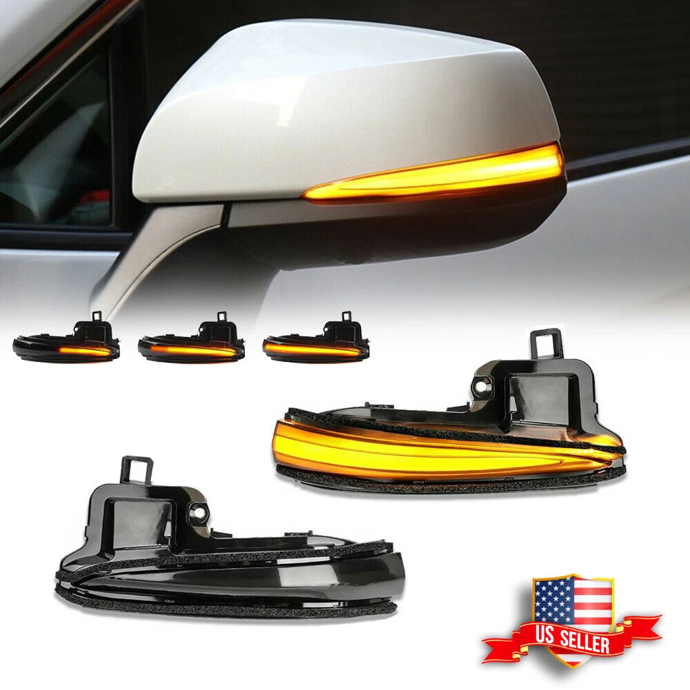 Dynamic Turn Signal Side Mirror Sequential Lights for Toyota Tacoma (2016–2023)