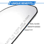 Heated Right Passenger Side Mirror Glass for Chevy Impala (2006–2013)