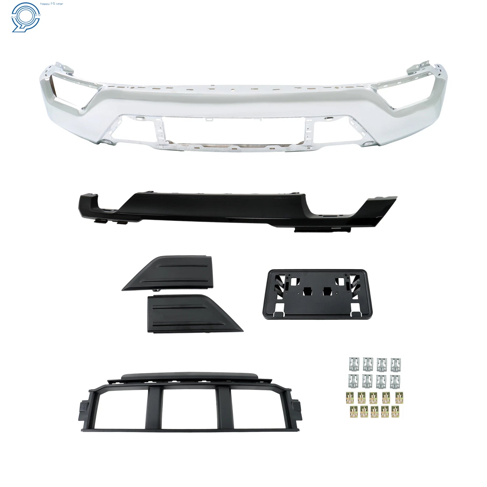 Front Bumper Face Bar for Ford F-150 (2021–2023) Steel, 6PCS