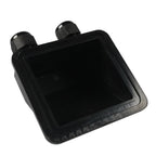 Double Wire Cable Entry Gland Box for Solar Panel RV Caravan Black