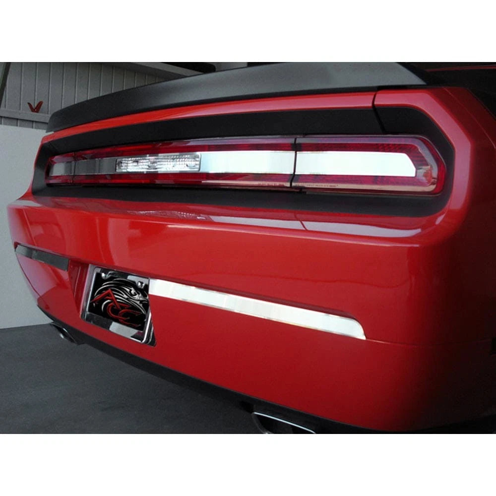 Bumper Insert Trim Plate Brushed Stainless Steel for Dodge Challenger (2008–2014)