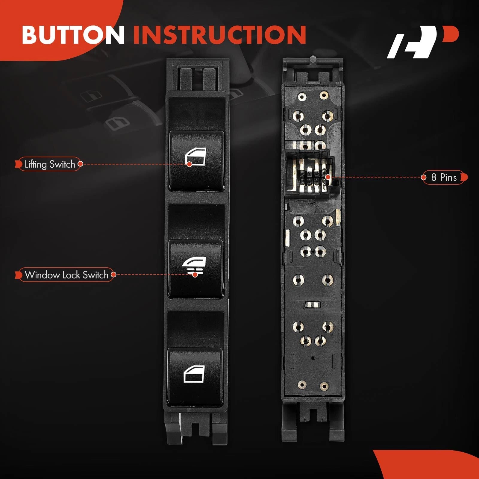 Power Window Switch for BMW 323Ci 325Ci 330Ci M3 (2000-2006)