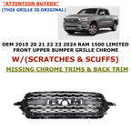Front Upper Bumper Grille for RAM 1500 Limited (2019–2024) 6JU73TRMAH