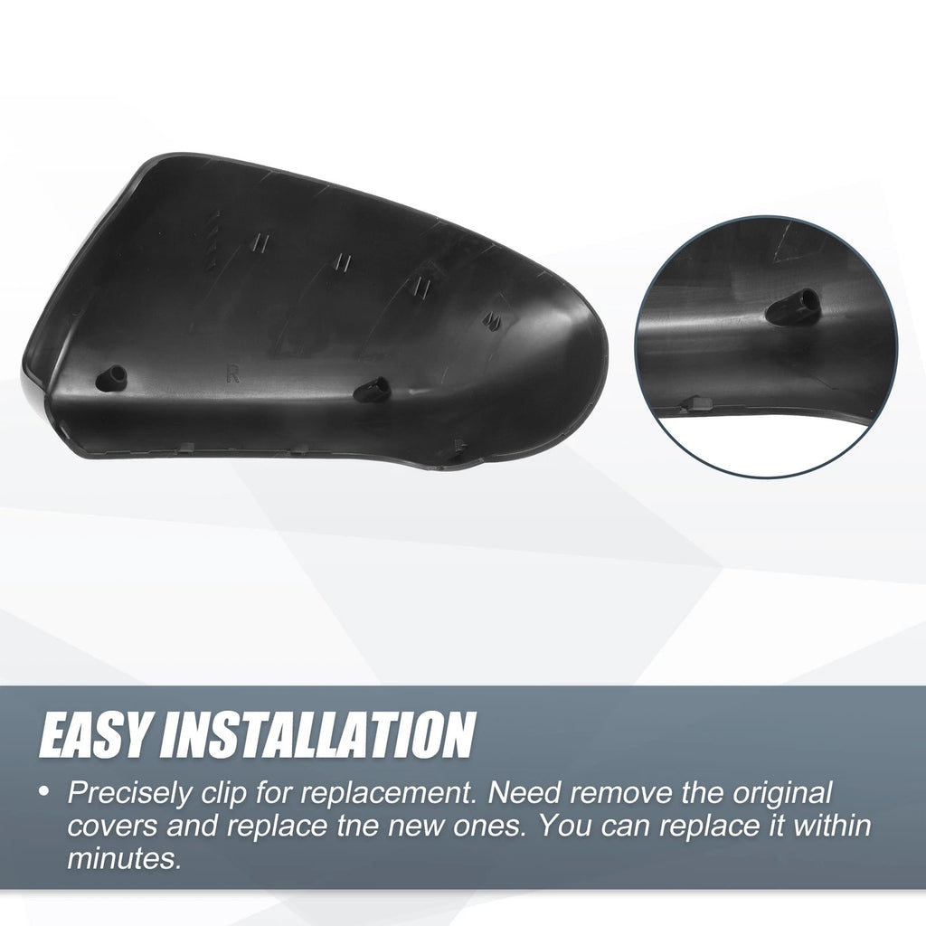 Right Side Mirror Cover Cap for Nissan Qashqai J10 (2007–2014) Matte Black