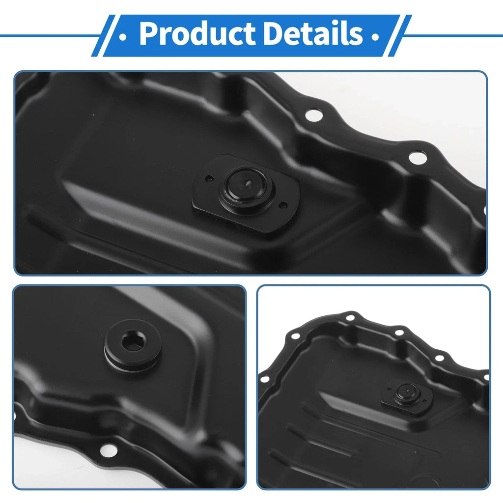 Engine Oil Pan for Hyundai Elantra 2007-2012 Aluminum Alloy Black