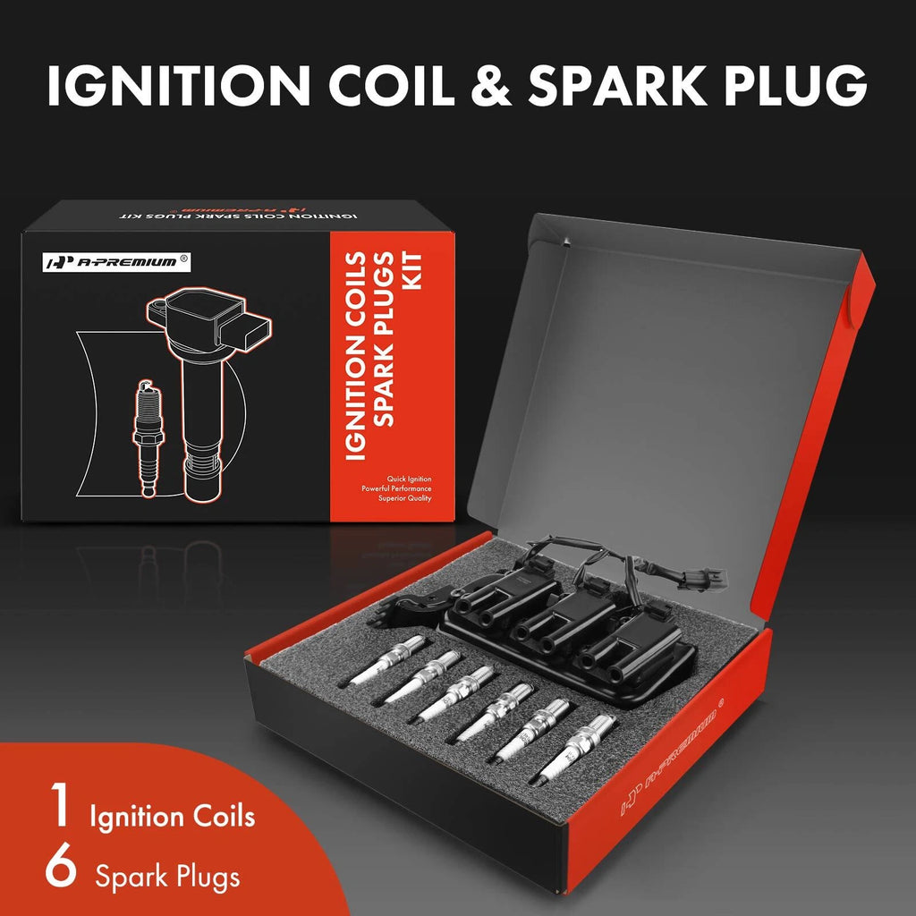 Ignition Coil & Iridium Spark Plugs Set for Kia Sportage (2005–2010)