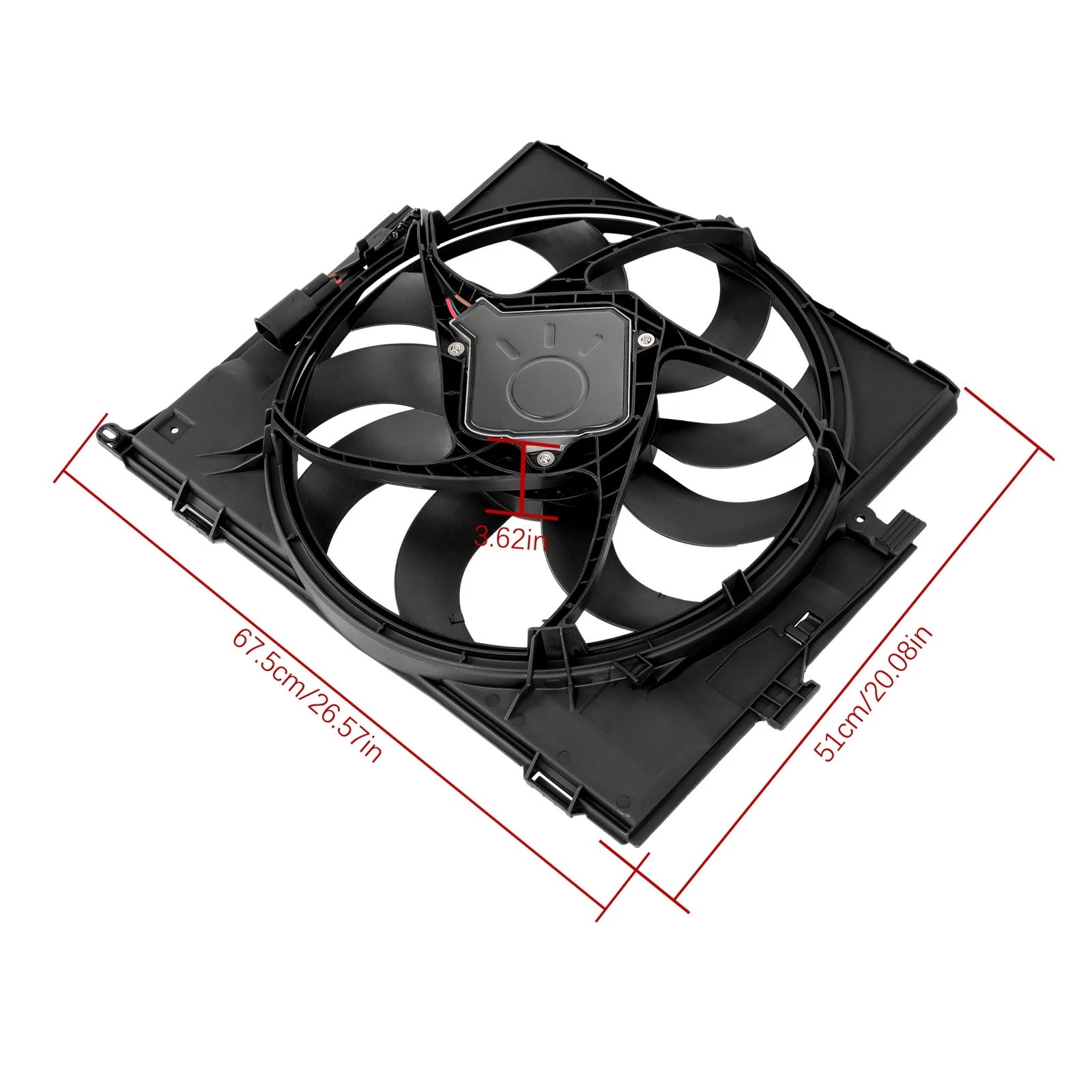 Electric Radiator Cooling Fan Assembly for BMW 328i 428i (2012-2016)