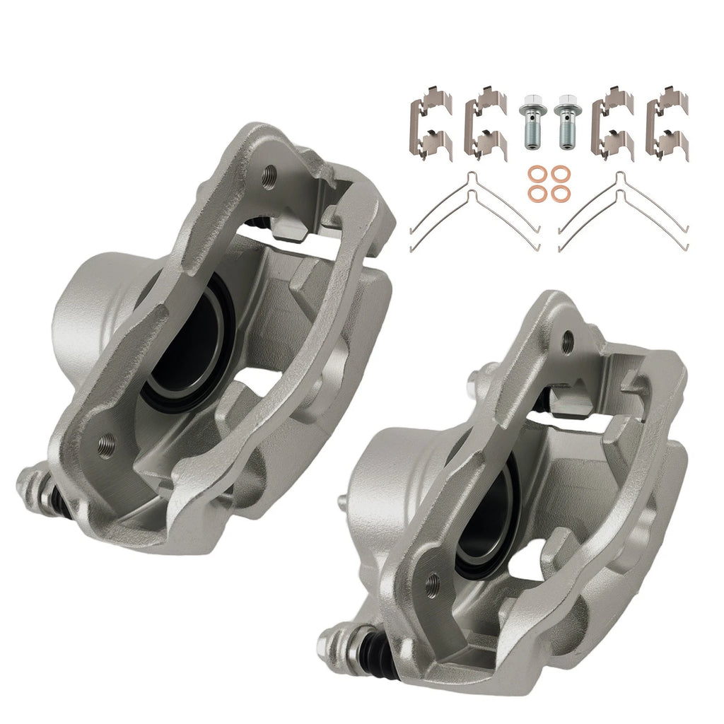 Front Disc Brake Calipers Set for Honda Civic (2012–2015) CR-Z (2011–2015) w/Bracket