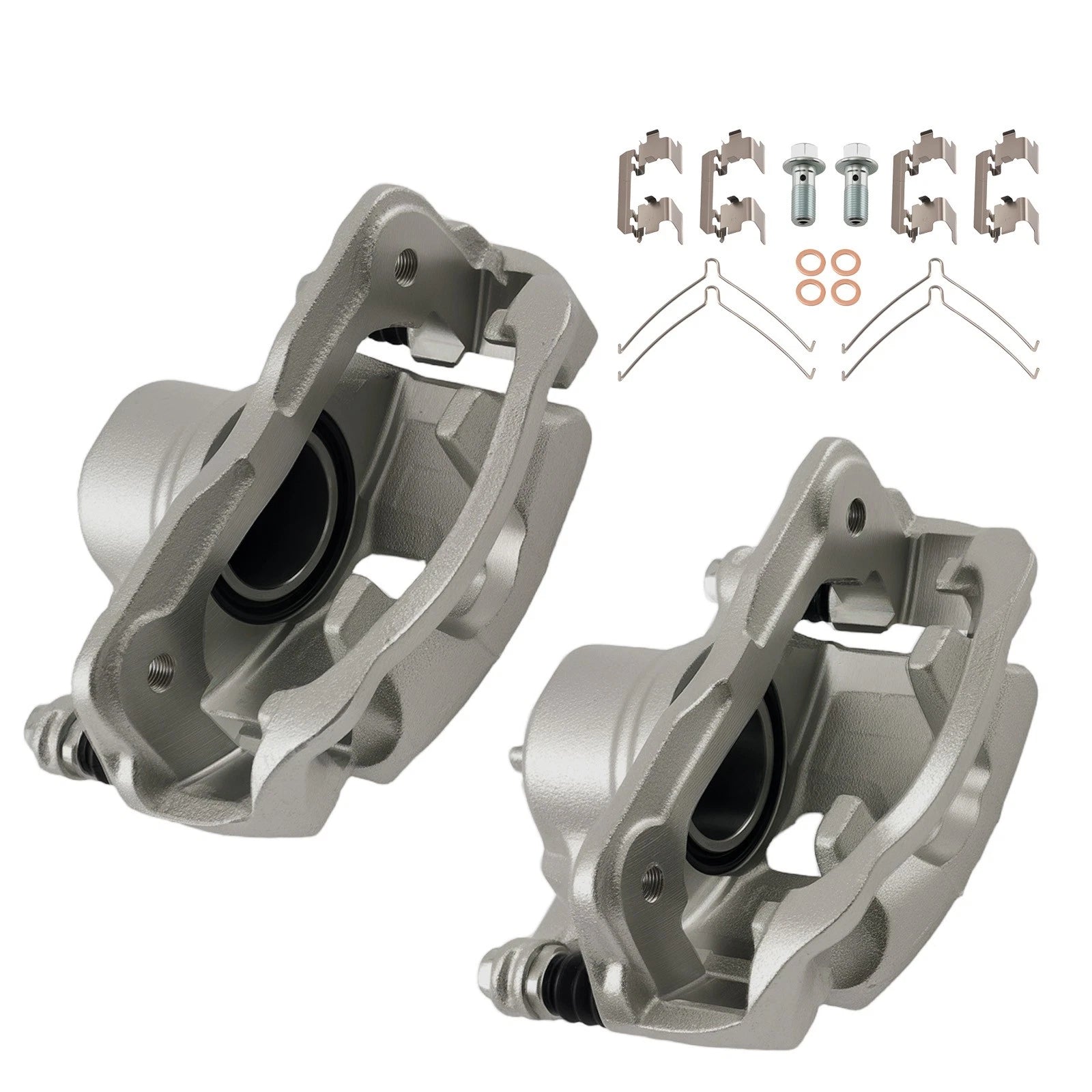 Front Disc Brake Calipers Set for Honda Civic (2012–2015) CR-Z (2011–2015) w/Bracket