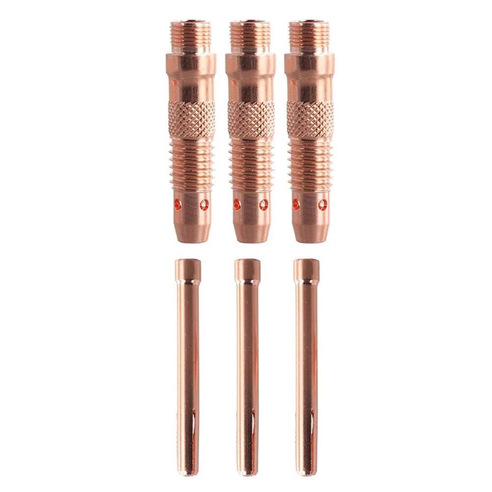6PCS Collet Bodies Kit for WP17 WP18 WP26 Tig Torch (1.6mm, 2.4mm, 3.2mm)