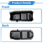 1 Pc Engine Oil Pan for Chevrolet C1500 (1991–1999) No.10110839 Steel Black