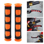 2X Rubber Brake Clutch Handle Bar Grips Lever Sleeve Cover - Orange