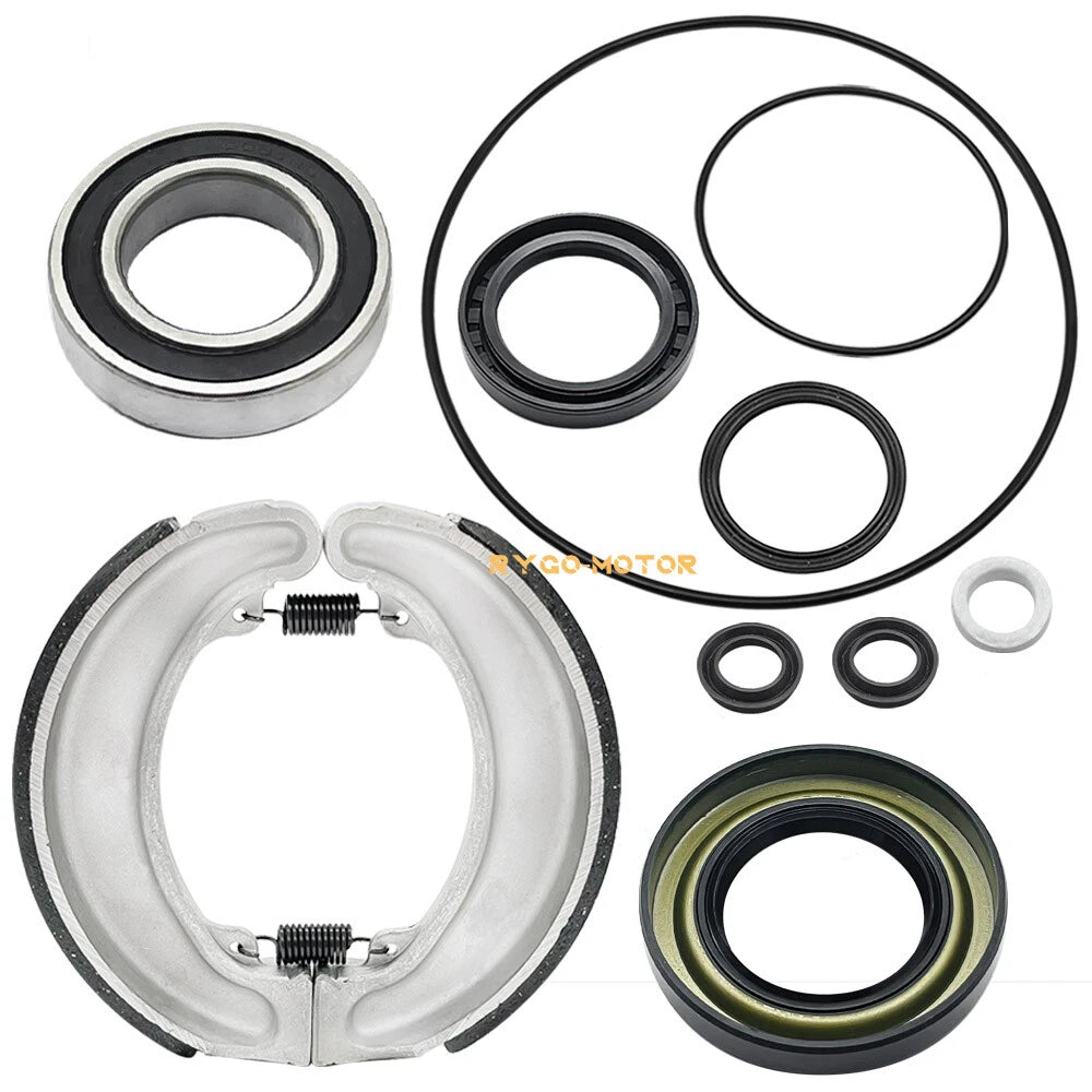 Rear Brake Drum Shoes Bearing Seals Kit for Honda TRX300 Fourtrax (1988–2000)