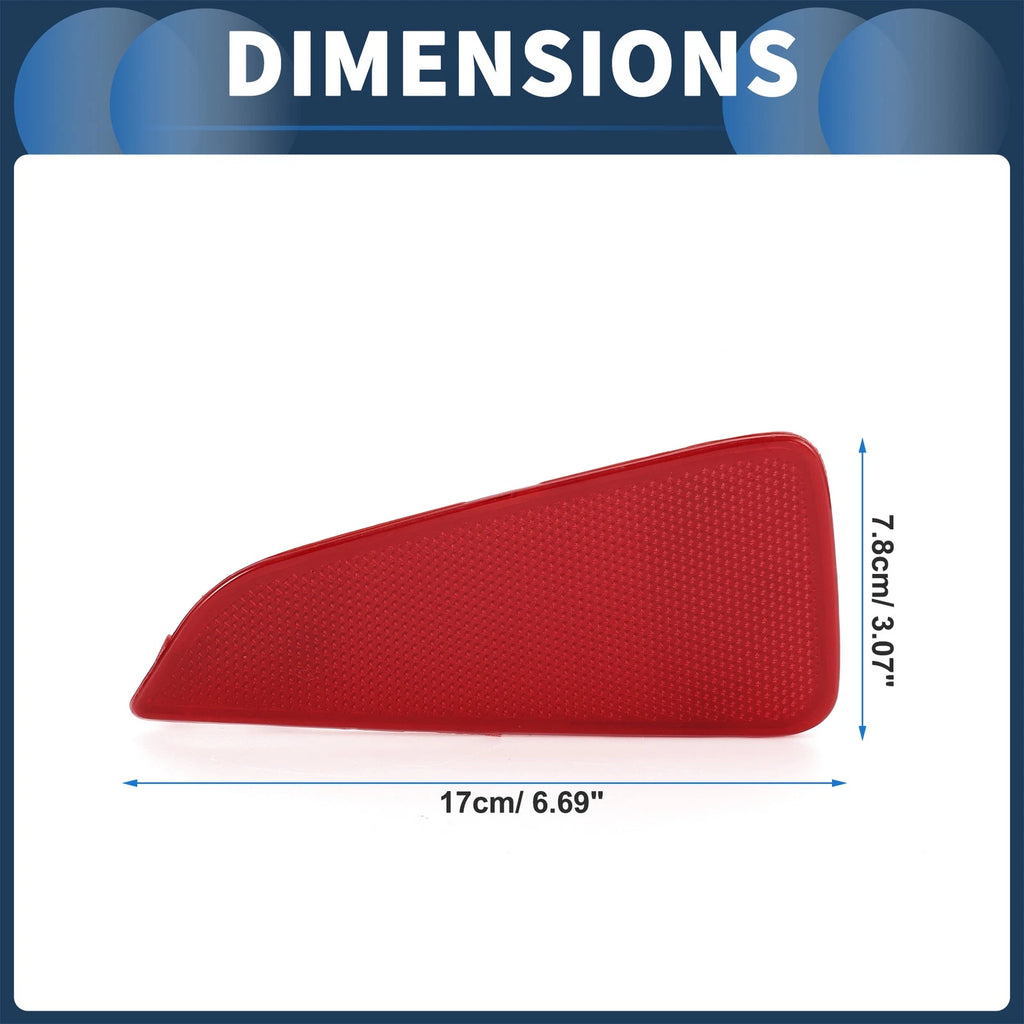 Bumper Reflector No.JX7B13B414EA for Ford Focus MK4 (2018–2023) Red 1pc