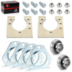 1" Live Axle Bearing Kit for Go-Karts Mini Bike (3-Hole Flangettes)