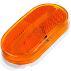 Set of 5 Amber 12V 4'' Oblong Side Marker Lights for Truck Trailer Camper