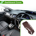 Dashboard Cover Mat for Honda Civic (2012–2015) - Brown