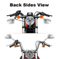 Chrome Rearview Mirrors for Harley Softail Slim FLSS Deluxe Fatboy (2014–2023)