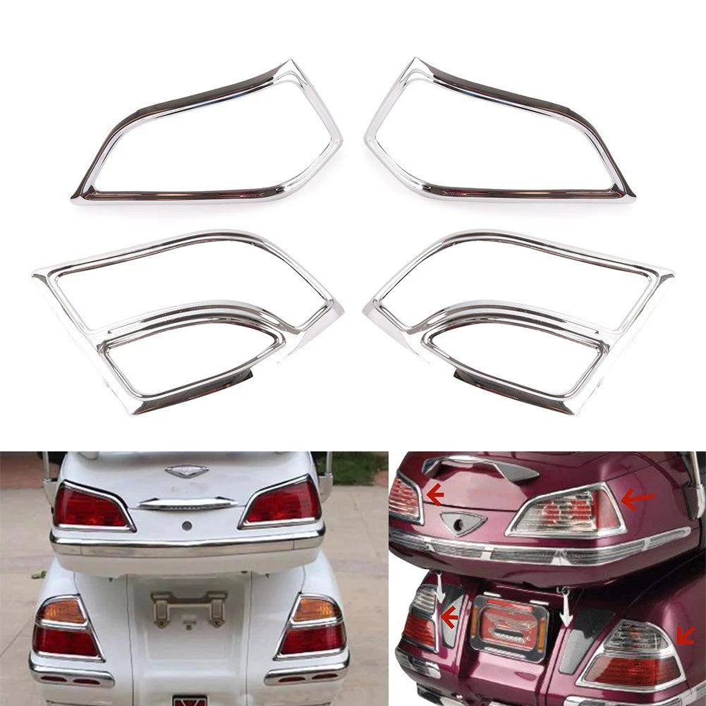 Fairing Saddlebag Light Accents Trim for Honda Goldwing GL1800 (2001–2005) Chrome