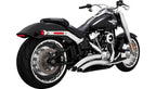Vance & Hines Big Radius 2-into-2 Chrome Exhaust for Harley Softail (2018–2024)