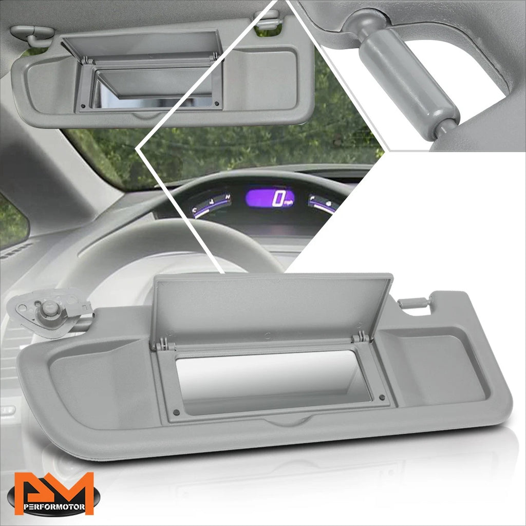 Vinyl OE Style Sun Visor for Honda Civic (2006–2011) w/Mirror