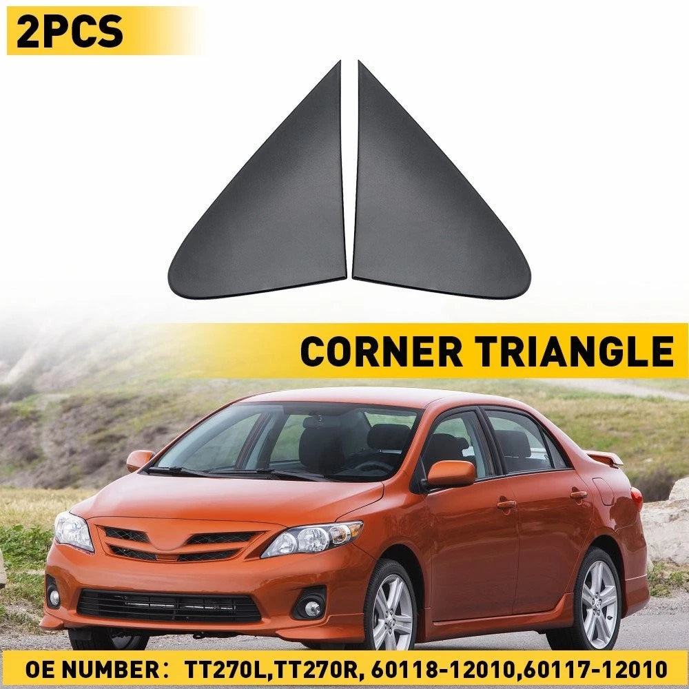 2X Side View Mirror Fender Corner Trim Cover for Toyota Corolla (2008–2013)