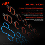 Intake Manifold Gasket Set for Ford F-250 F-350 F-450 Super Duty (2003–2007)