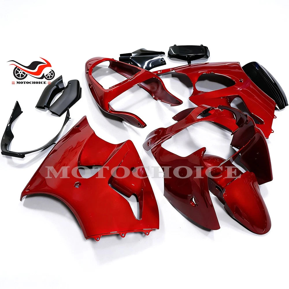 Red ABS Fairing Kit for Kawasaki Ninja ZX6R (2000–2002) ZZR600 (2005–2008)