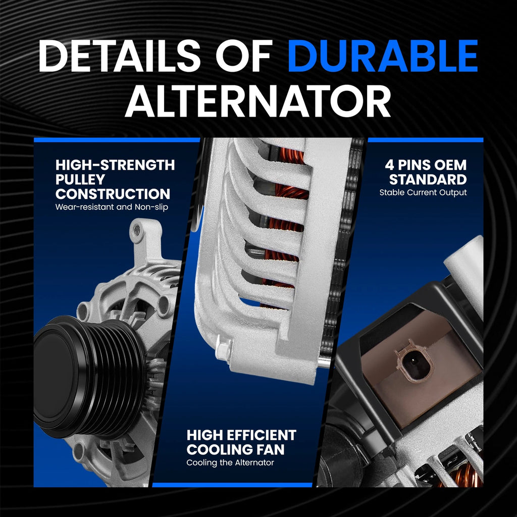 Alternator for Acura ILX/TLX, Honda CR-V (2015–2022) 2.4L 135A 12V