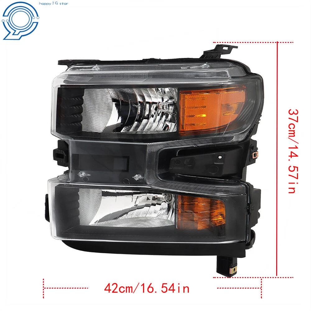 Halogen Headlight for Chevrolet Silverado 1500 (2019-2021) Left Side