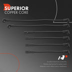 Set of 6 Spark Plug Wire Sets for Jeep Cherokee Wagoneer Wrangler