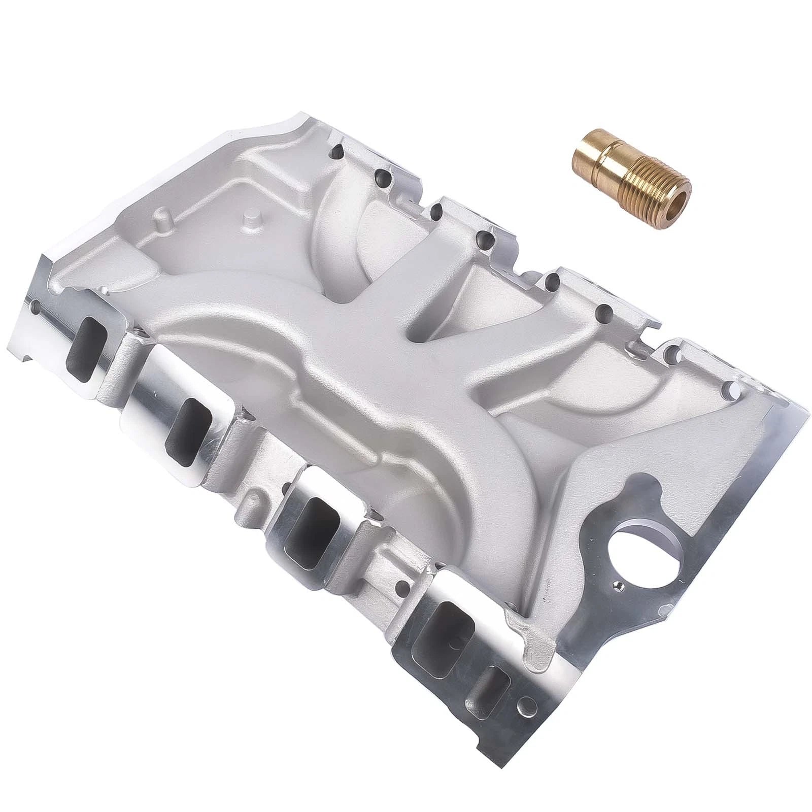 Dual Plane Satin Intake Manifold for Ford FE 390 406 410 427 428 (1968–1972)