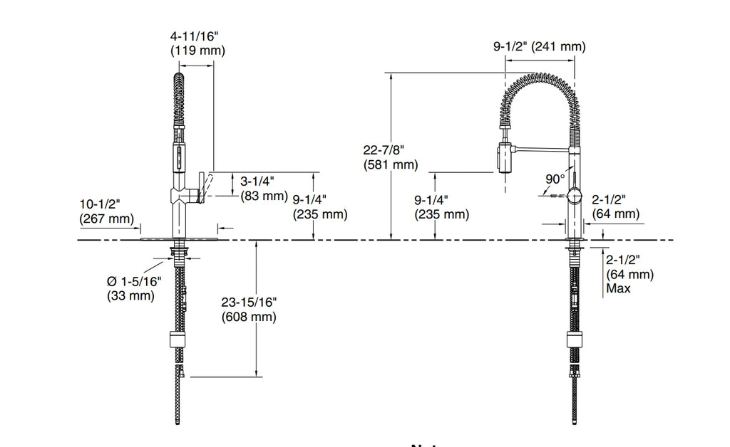 Kohler Haku R38475-LVS Pull-down Kitchen Faucet for Kitchen