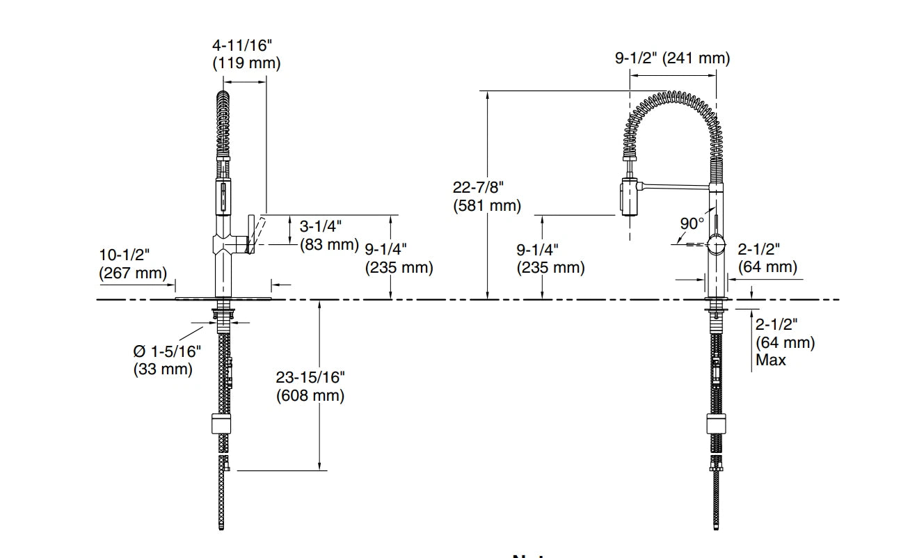 Kohler Haku R38475-LVS Pull-down Kitchen Faucet for Kitchen