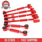 Red Steel Front Ball Joint Rear Camber Control Arm Kit for Accord TL TSX (2008–2013)