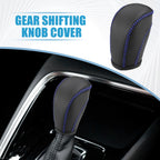 Gear Shift Lever Cover for Volkswagen Atlas (2018–2022) - Black, Blue Stitches