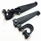 1.25" Black U-Clamp Footpeg for Harley 1200 Nightster, Super Glide, Sportster (2004–2023)