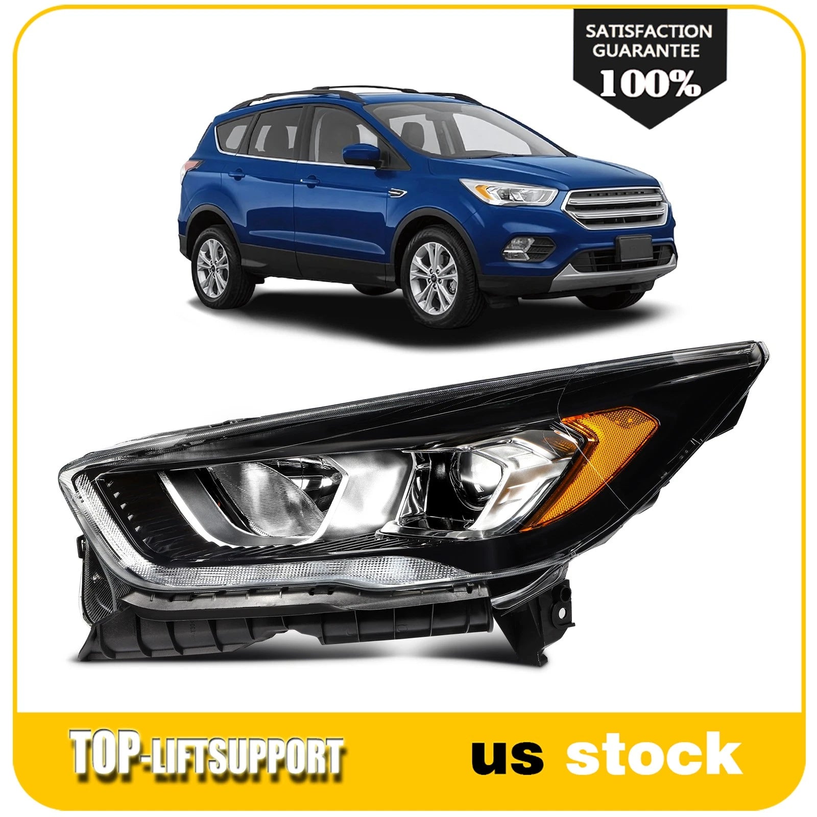 Full LED Headlight for Ford F250 F350 Super Duty (2020–2022)