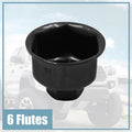 36mm 6 Flutes Oil Filter Cap Wrench Socket Tool for Audi A6L A8L, BMW X5