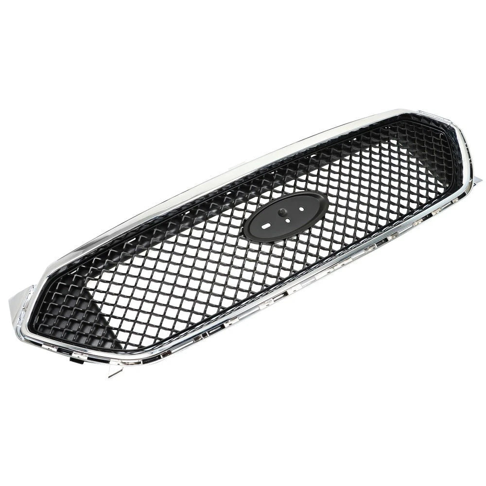 Front Upper Grille Trim for Ford Taurus SHO (2013-2019) Black Chrome