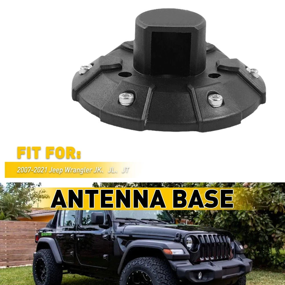 Antenna Base Cover for Jeep Wrangler JK JL JLU Gladiator JT (2007–Present)