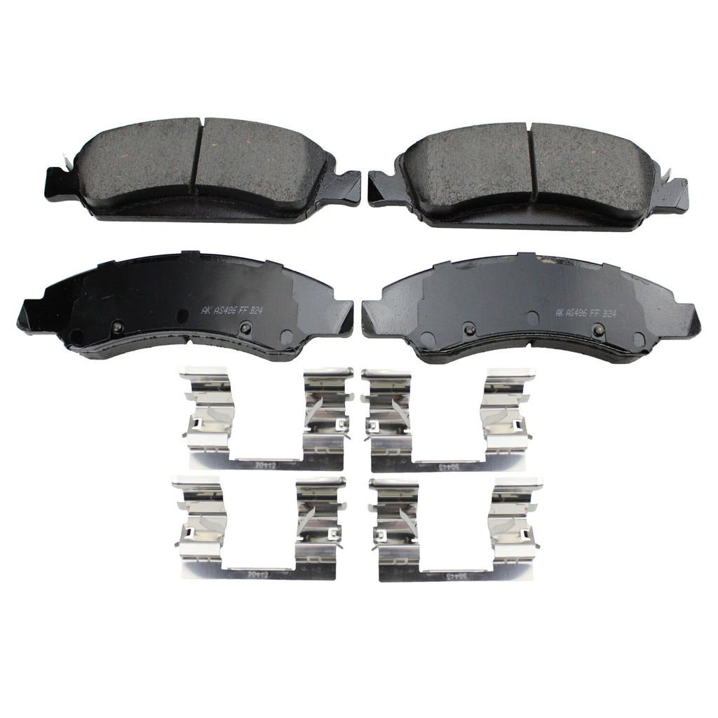 Set of 4 Akebono ProACT Front Ceramic Brake Pads for Cadillac Chevrolet GMC (2010–2020)