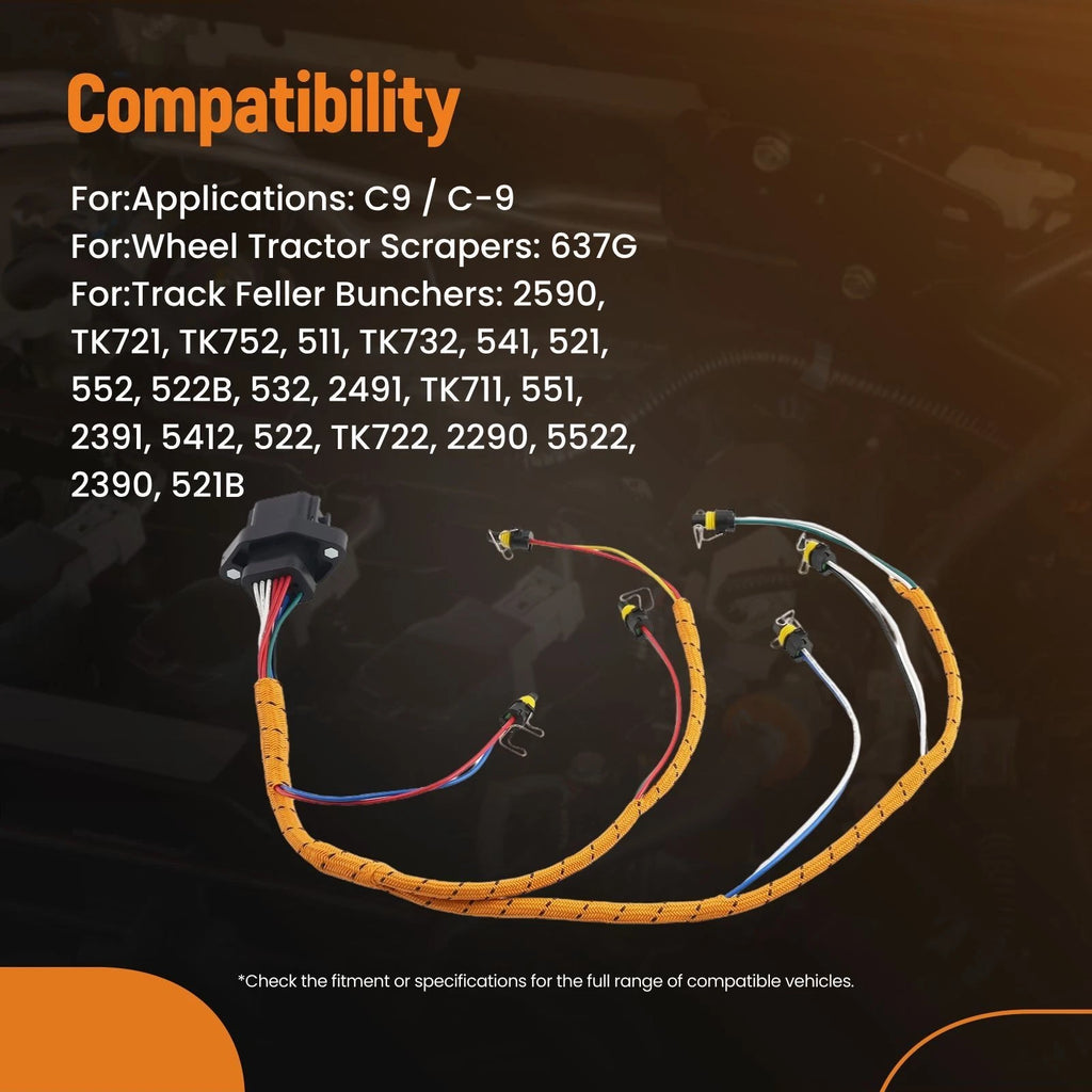 Fuel Injector Harness for CAT C9 Caterpillar Engine (2003–2007) 215-3249