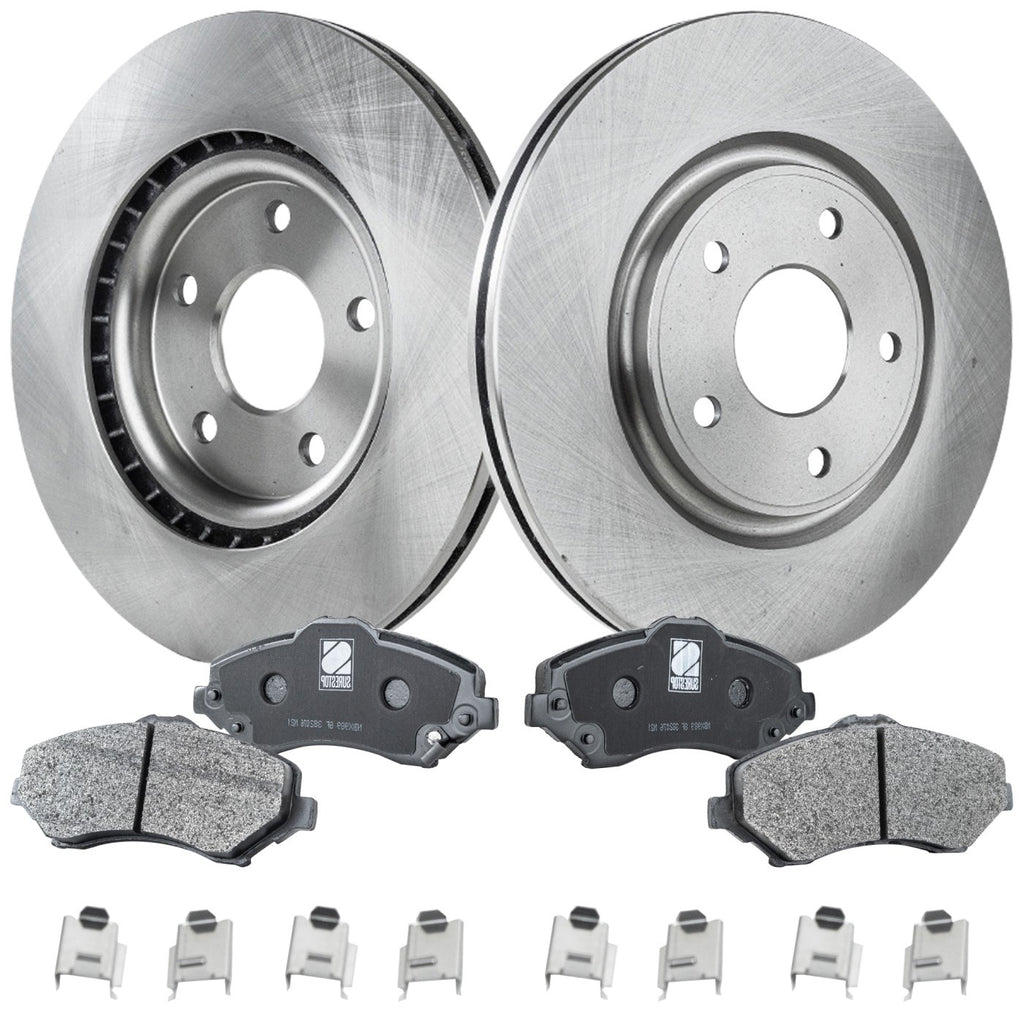 Brake Disc & Pad Kit for Dodge Grand Caravan (2012–2016) Front Semi-Metallic
