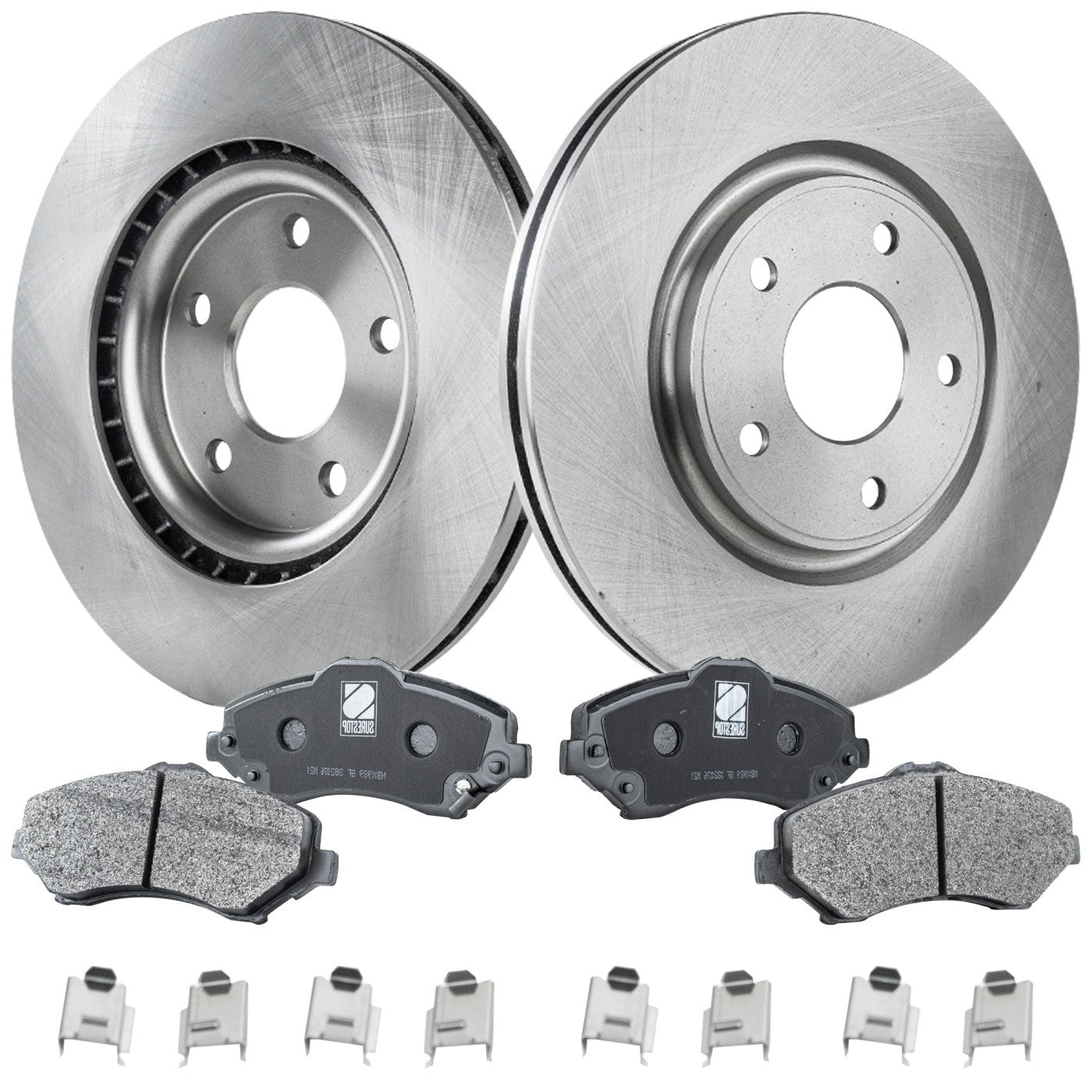 Brake Disc & Pad Kit for Dodge Grand Caravan (2012–2016) Front Semi-Metallic